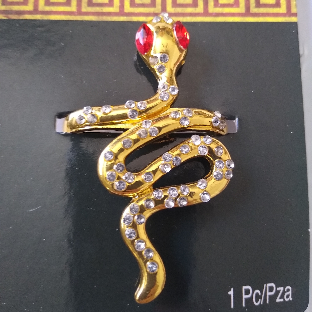 Amscan Gods & Goddesses Gold Snake Ring Greek Roman Egyptian Costume Accessory